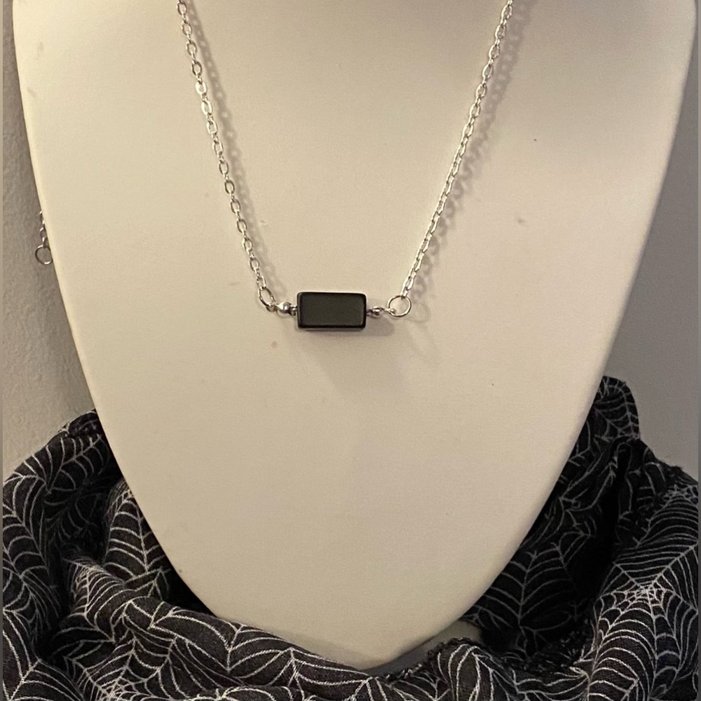 NEW Genuine Bloodstone crystal necklace 'Intuition"